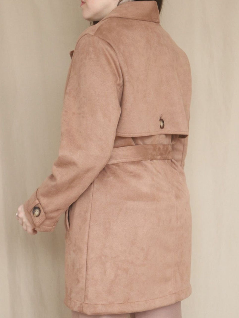 GABARDINA CORTA CAMEL